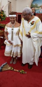 Lee and Her Groom ‘Jump  the Broom’ on New Year’s Eve