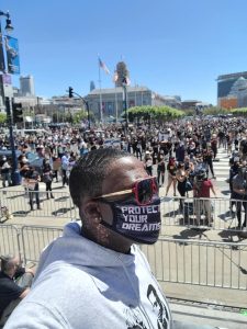 Celebration of Life for George Floyd Held on Steps of S.F. City Hall