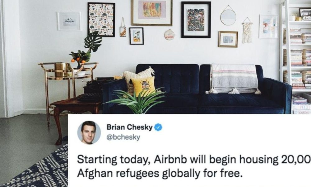 Airbnb Offers to Temporarily House 20,000 Afghan Refugees for Free - Vimarsana News