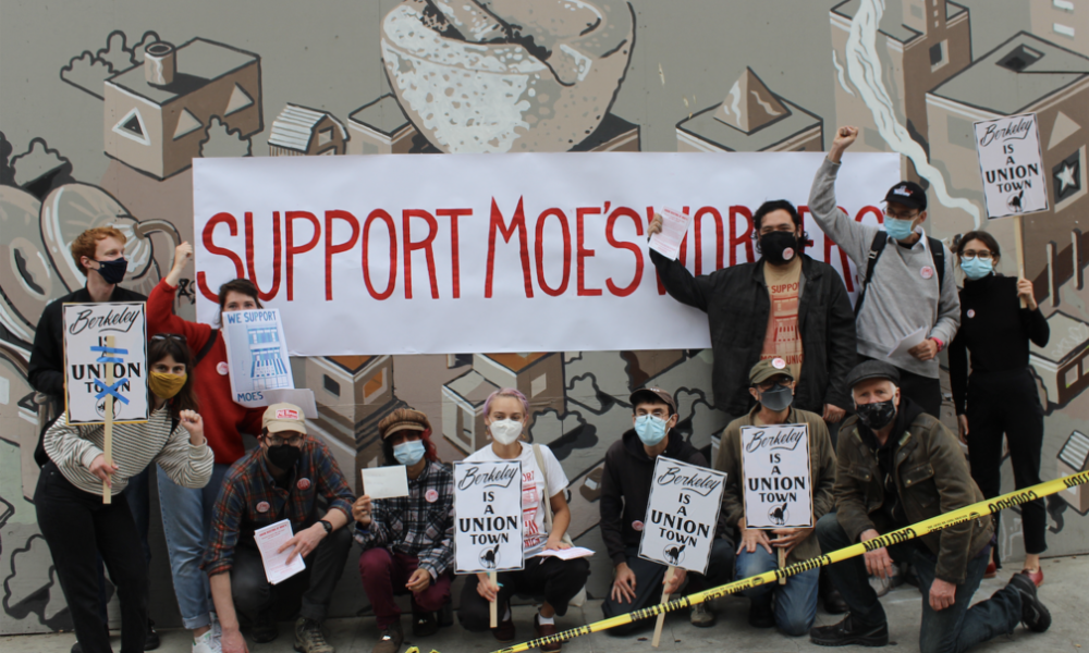 Moe's Books Union and Supporters Picket Store - Vimarsana News