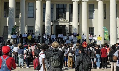 Oakland Technical High School students held a rally Friday, Oct. 30 to protest sexual harassment and assault at their school. The rally was followed by a walk-out and march to the district headquarters in downtown Oakland. on Wednesday morning, Nov. 3. Photo courtesy of Tech student.