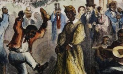 Enslaved people celebrate Christmas. Photo courtesy of history.com.