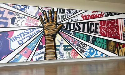 Mural inside the entrance to the National Center for Civil and Human Rights. Photo by Navdeep K. Jassal.