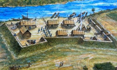 Fort Mose as it may have appeared in the 1700s. PBChistoryonline.org photo.