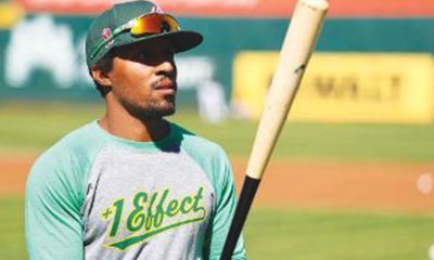 Oakland Athletics outfielder Tony Kemp in an undated photo. Kemp partnered with Breaking T to produce his +1 Effect merchandise. A portion of the sale proceeds go to the Players Alliance, a national organization committed to creating an inclusive culture within baseball. Photo courtesy of Tony Kemp.
