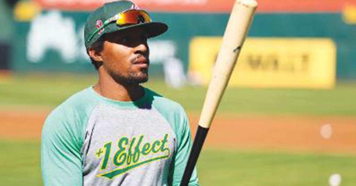 Oakland Athletics outfielder Tony Kemp in an undated photo. Kemp partnered with Breaking T to produce his +1 Effect merchandise. A portion of the sale proceeds go to the Players Alliance, a national organization committed to creating an inclusive culture within baseball. Photo courtesy of Tony Kemp.