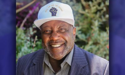 Dorsey Nunn dons his “All of Us or None” cap with a smile.