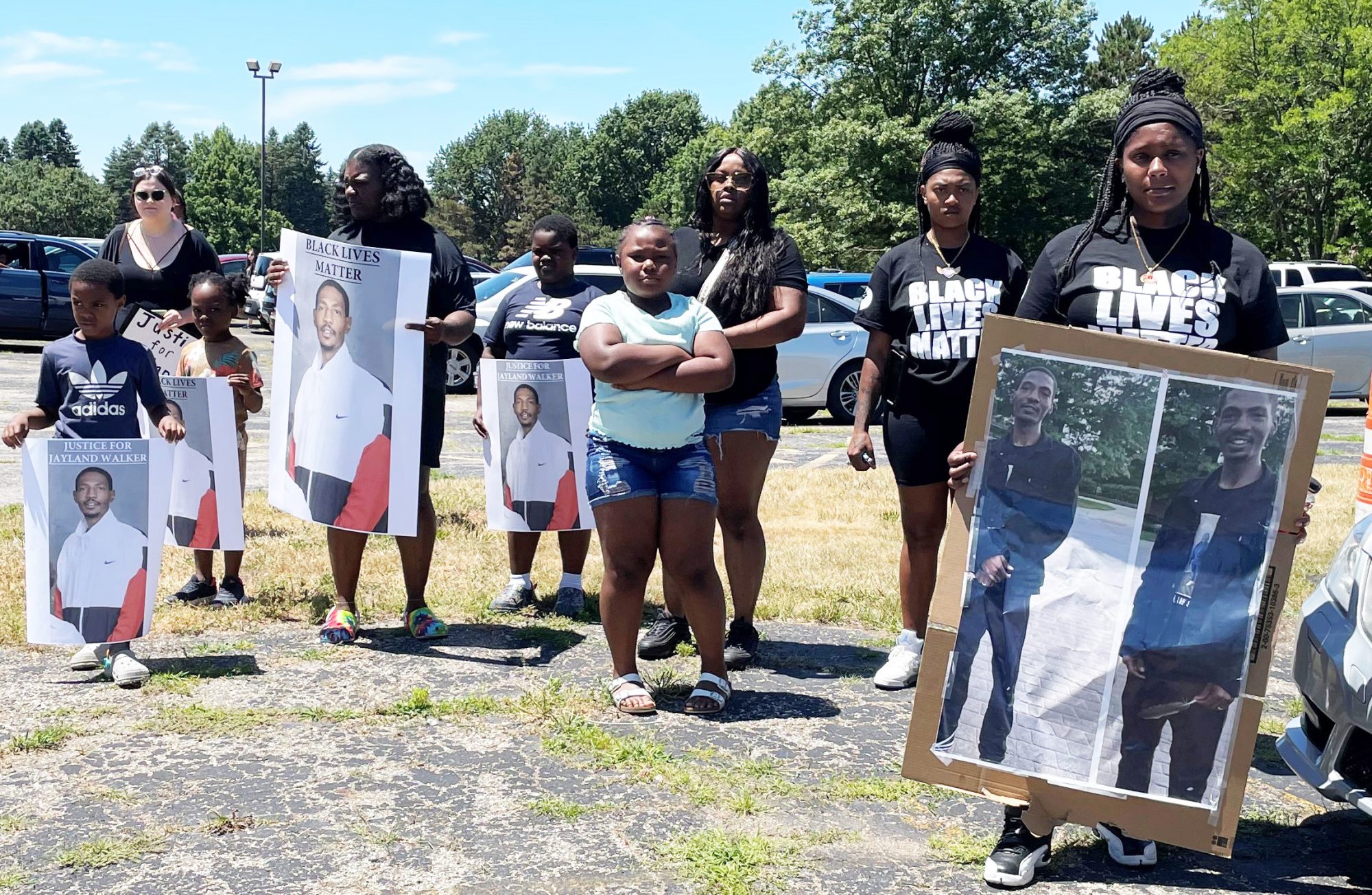 Protestors express outrage about the killing of Jayland Walker- An unarmed moterst shot on Monday, June 26, 2022. (Reporter photo)