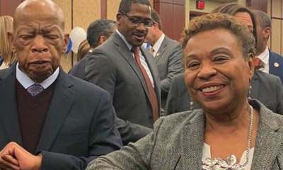 “Remembering my friend and personal hero, John Lewis, I wanted to share some of my favorite memories with you all,” (Photo: Barbara Lee, March 2020 / Wikimedia Commons)