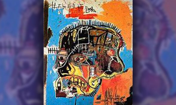 Untitled, 1981 by Jean-Michel Basquiat. Wikipedia photo.