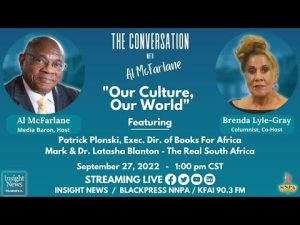 September 27 | Our Culture, Our World – The Conversation with Al McFarlane