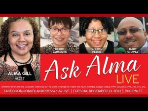 LIVE! — ASK ALMA! — TUES. 12.13.22 7PM EST