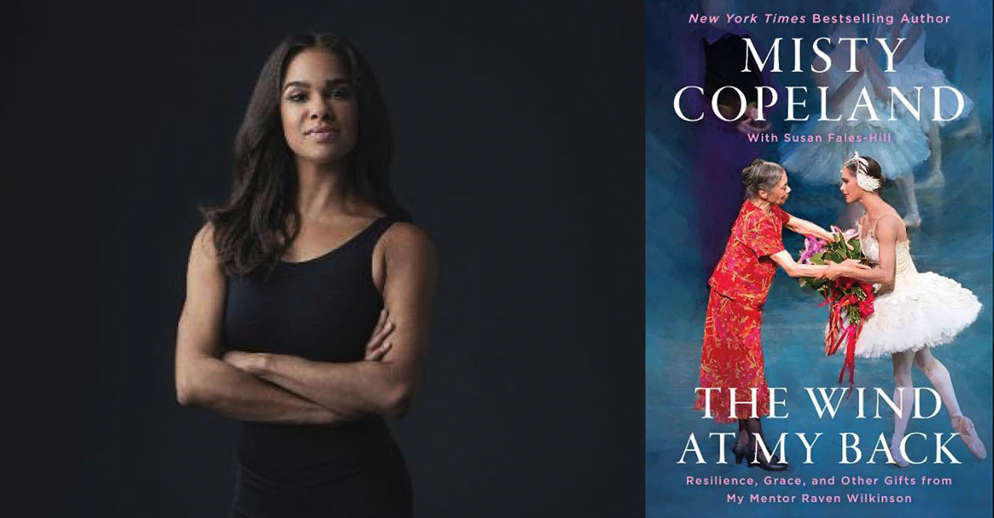 Cover of “The Wind at My Back” pictures Raven Wilkinson, left, and Misty Copeland, right.