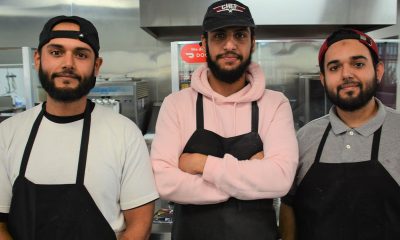 The staff at Marty's Grill. From left to right: Ali Nasser, Abdo Alomari and Marty Nasser. Photo by: Joe L. Fisher