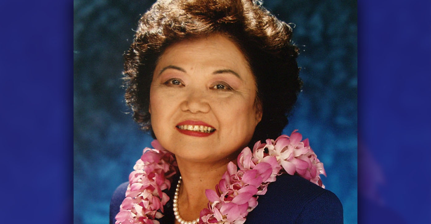 Patsy Mink was the first woman of color elected to the U.S. Congress. Public domain photo.