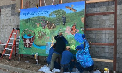 The “Panhandle Annex Mural” was made possible by a FY 2021-2022 $8,400 Love Your Block Mini Grant from the city of Richmond. Photo by Kathy Chouteau.