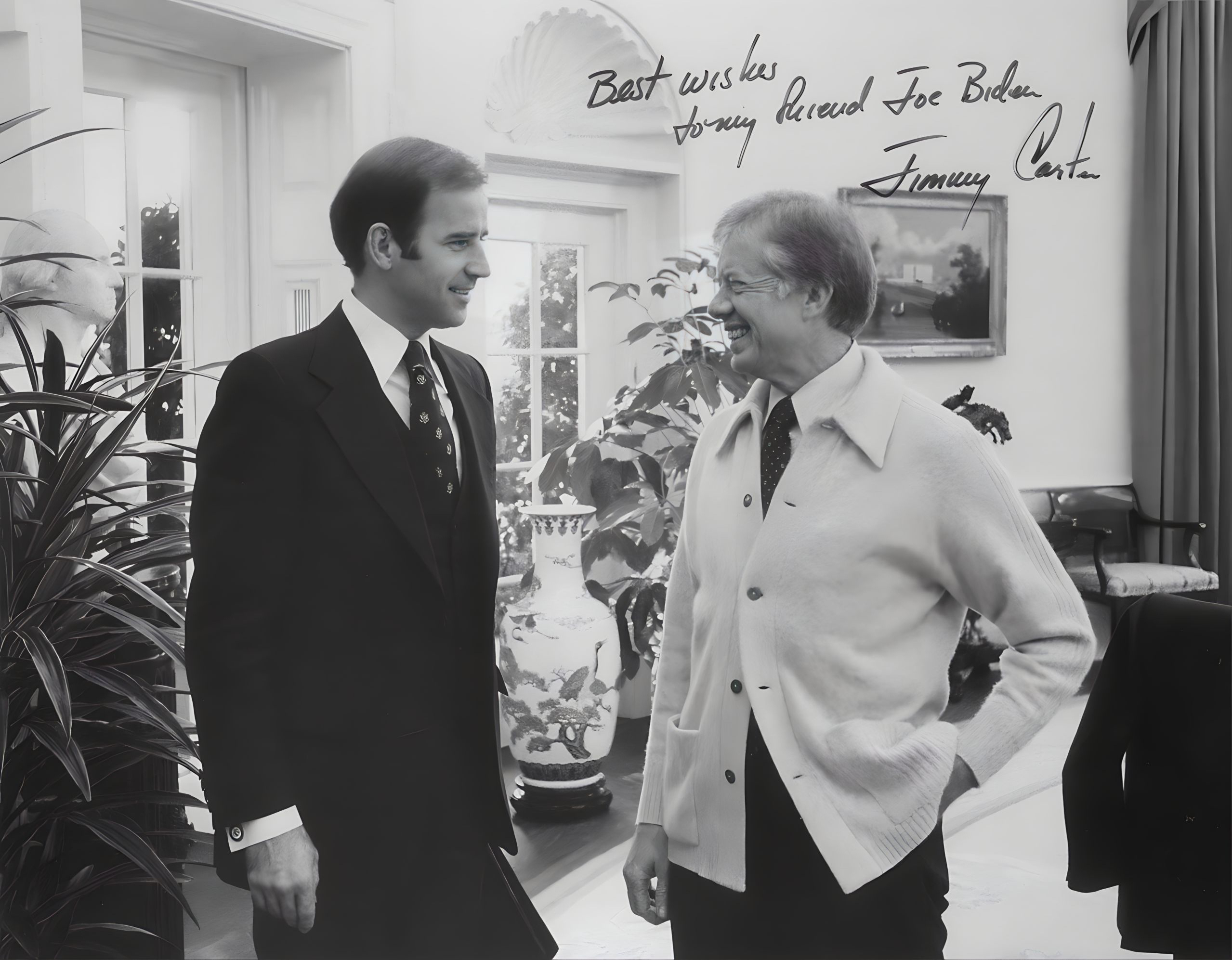 President Joe Biden with former President Jimmy Carter