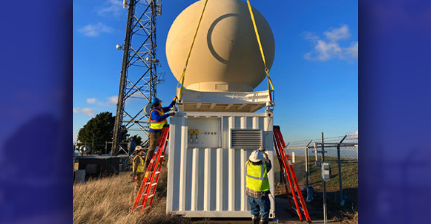 The Marin County Department of Public Works (DPW) is collaborating with local, state and federal agencies, with Sonoma County Water Agency (SCWA) as the project manager, on weather radar installations at key locations across the greater San Francisco Bay Area.
