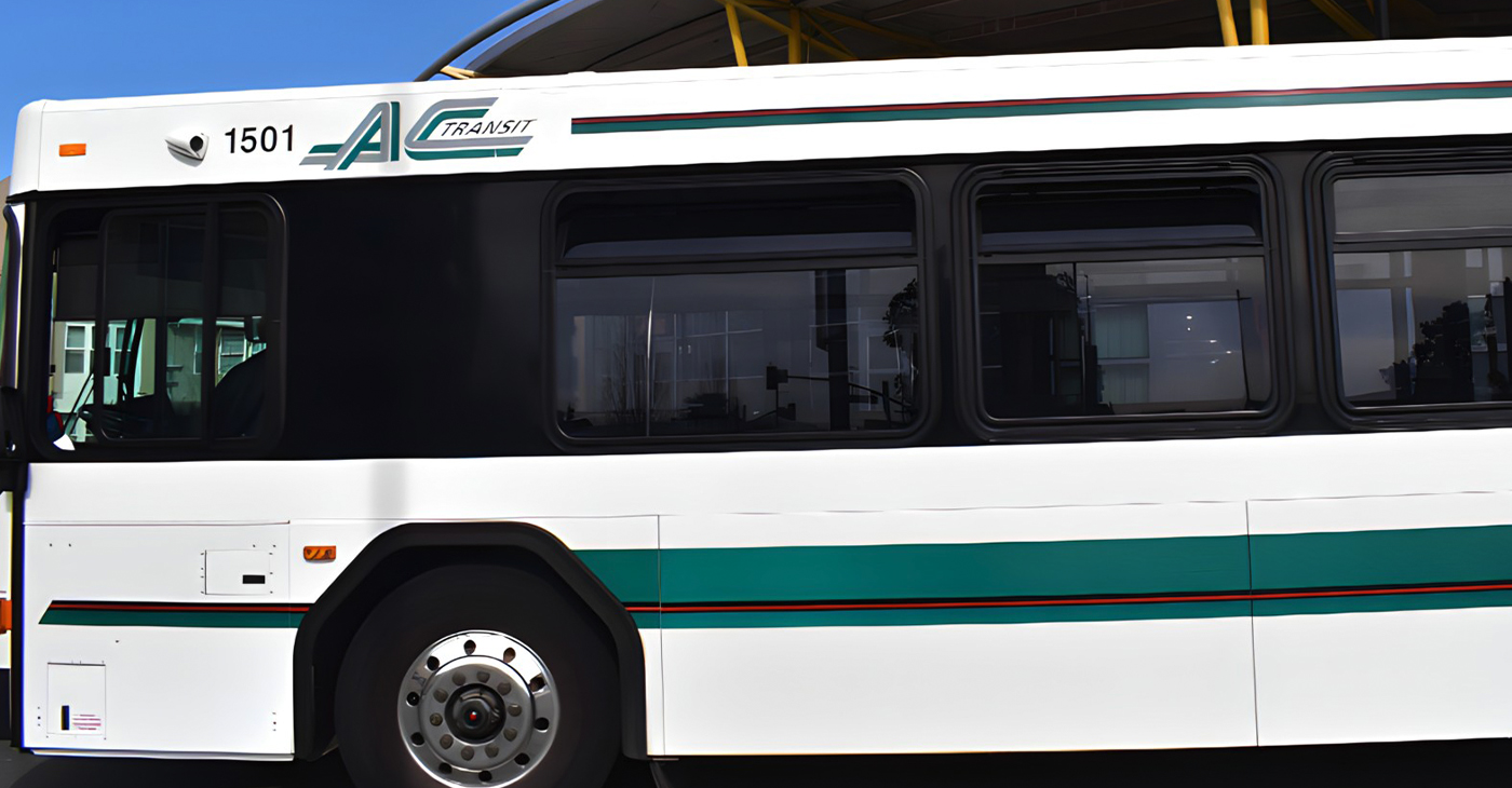 AC Transit bus at Richmond BART Station.