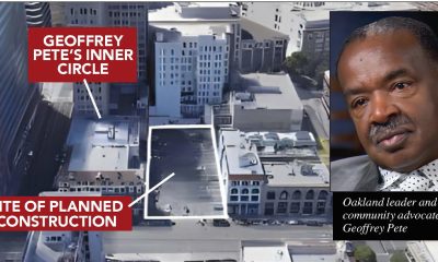 Renderings of 1431 Franklin St. office building in downtown Oakland. The building will dwarf Geoffrey’s Inner Circle, the lowest building seen above. Courtesy of Tidewater Capital.
