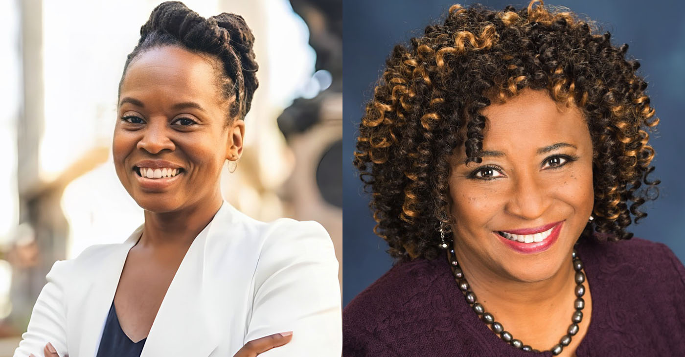 Oakland District 3 Councilmember Carroll Fife (left) and Alameda County District Attorney Pamela Price.