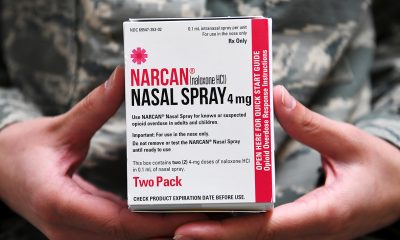 Airmen at the 178th Wing were given Nalaxone (Narcan) through Project DAWN (Deaths Avoided with Nalaxone) on May 6, 2019 at Springfield Air National Guard Base, Ohio. Narcan is used on a person experiencing an opioid overdose. (Senior Airman Amber Mullen/U.S. Air National Guard via Bay City News)