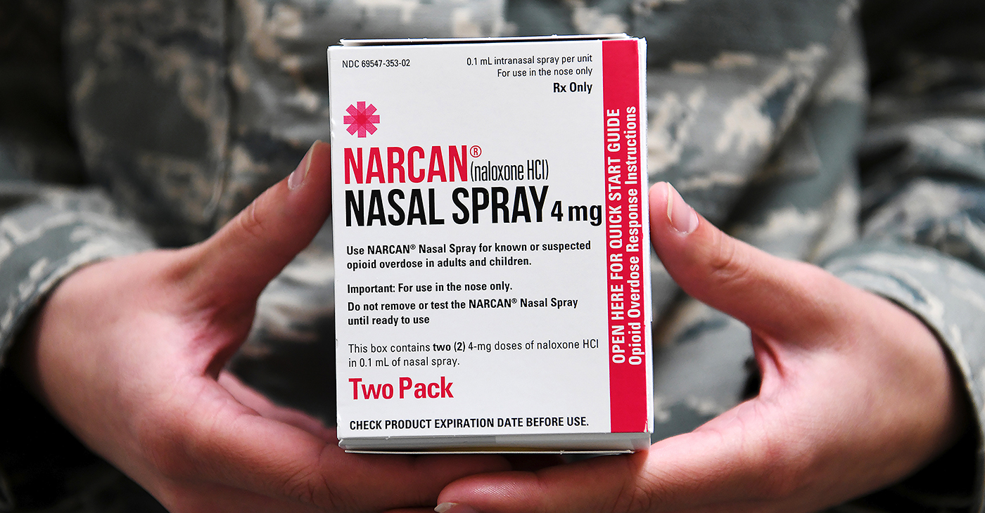 Airmen at the 178th Wing were given Nalaxone (Narcan) through Project DAWN (Deaths Avoided with Nalaxone) on May 6, 2019 at Springfield Air National Guard Base, Ohio. Narcan is used on a person experiencing an opioid overdose. (Senior Airman Amber Mullen/U.S. Air National Guard via Bay City News)
