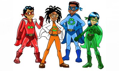 Who are the action heroes for the environment? You can be one of them! Illustration via Stopwaste.org