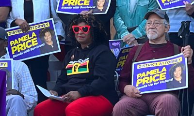 Several hundred people attended a rally last Sunday on the steps of the Alameda County Court House by Lake Merritt and live on social media to rally in support of newly elected Alameda County District Attorney Price.