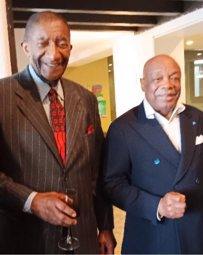 Willie Brown and Frederick Jordan. Photo by Ken Johnson, SFAACC 