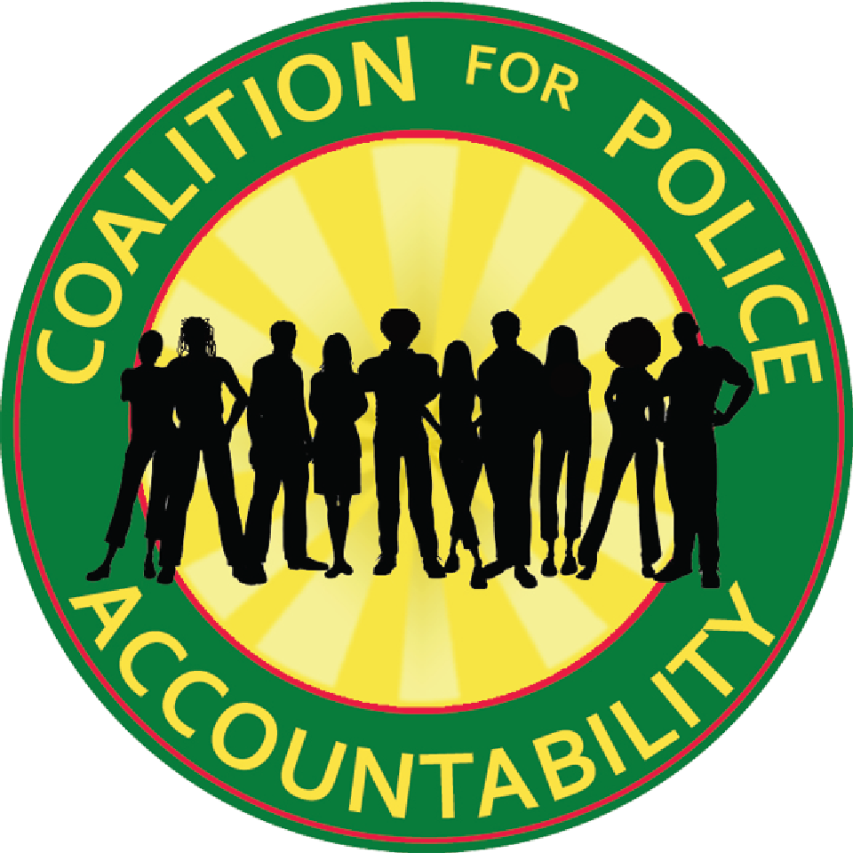 Coalition for Police Accountability logo.