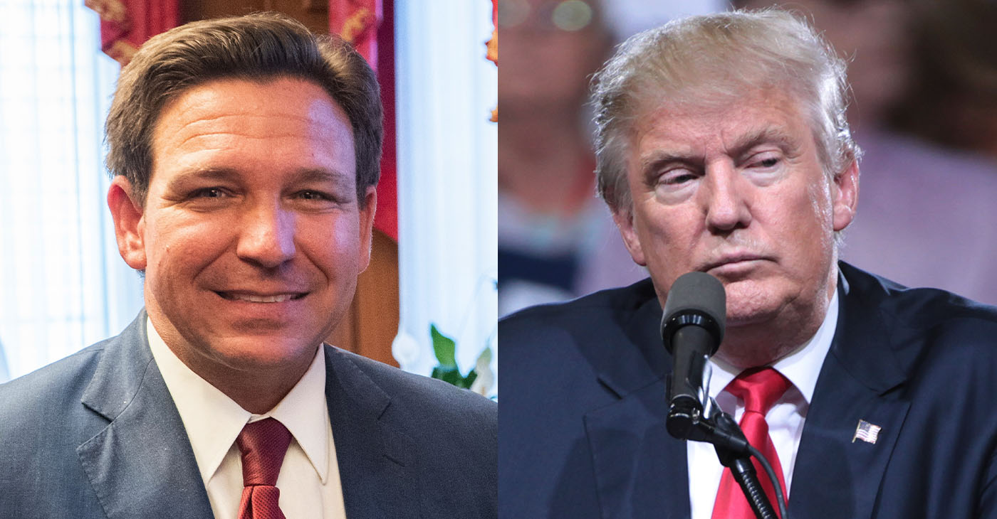 Florida Gov. Ron DeSantis & Ex-President Donald Trump