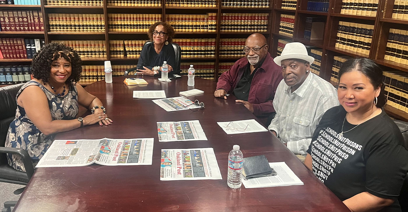 (l-r) Alameda D.A. Pamela Price, Gay Plair Cobb, Dr. Paul Cobb, Richard Johnson, Dr. Maritony Yamot. Photo by Jonathan Fitness Jones.