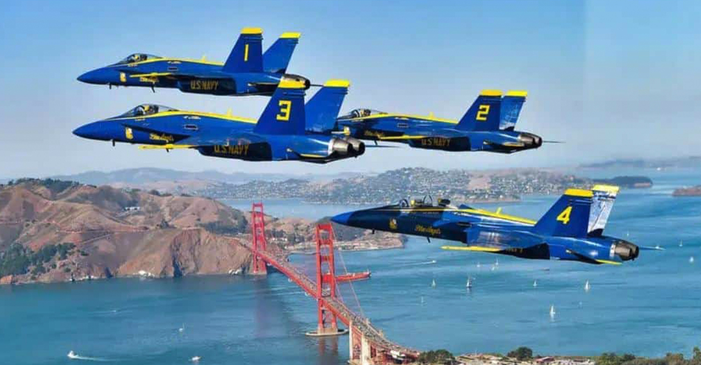 The U.S. Navy’s Blue Angels will part of the airshow on Oct. 8 as part of Fleet Week. Photo courtesy of Fleet Week.