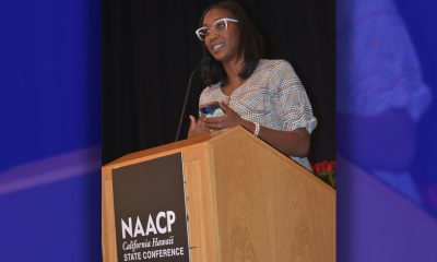 Los Angeles-based attorney Kamilah Moore shared information about the California Reparations Task Force and the importance of the NAACP. CBM photo by Antonio Ray Harvey.