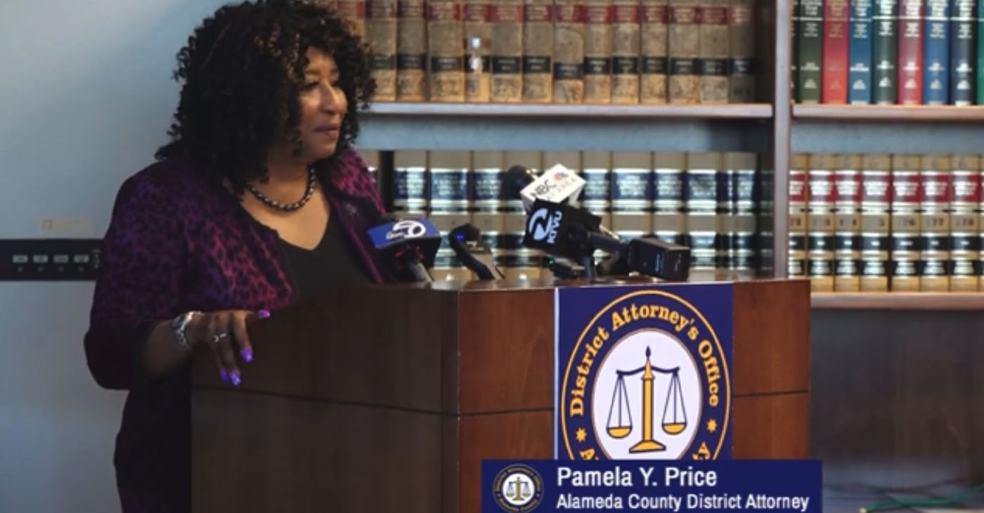 Alameda County District Attorney Pamela Price. Screenshot photo.