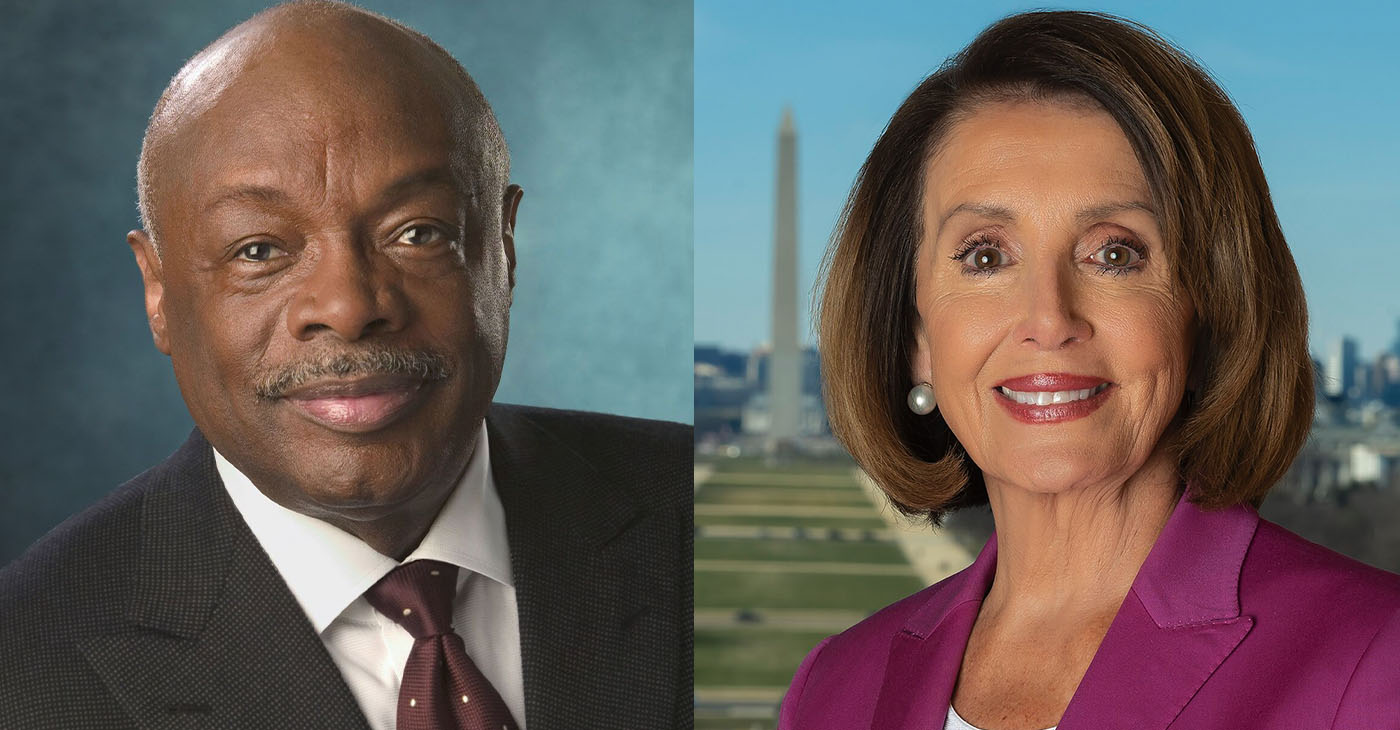 Willie Brown and Nancy Pelosi.