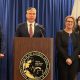 California Attorney General Rob Bonta stands with his legal team at a press conference on Tuesday, December 19 to announce a $700 million settlement with Google for anti-competitive practices in their Play Store. Photo by Magaly Muñoz