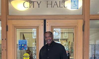 Geoffrey Pete, owner of Geoffrey’s Inner Circle, at Oakland City Hall. Photo by Jonathan ‘Fitness’ Jones.