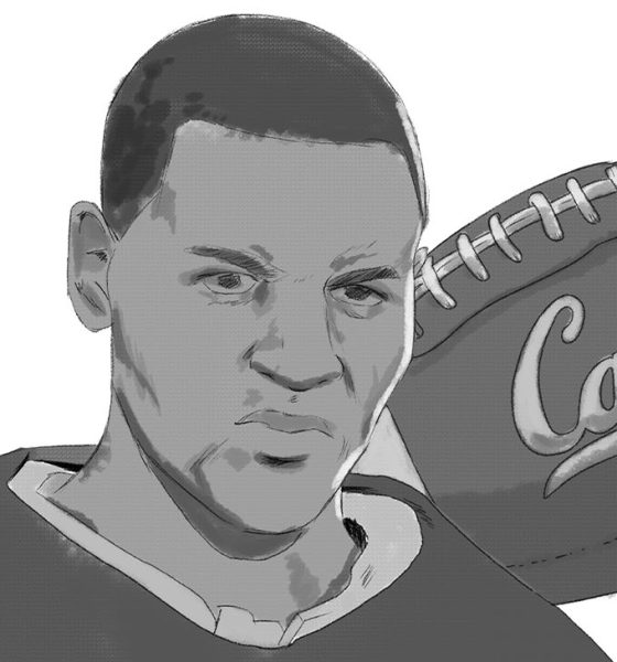 Walter Gordon, who is discussed during the first stop of the Black history tour at Memorial Stadium, was one of the first two Black Americans named to the College All-American Football Team in 1918. He went on to become the first Black student to graduate from Berkeley Law and to work as a police officer for the city of Berkeley, among many other accomplishments. Illustration by Heaven Jones.