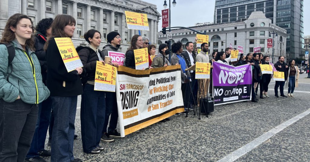 Opponents of San Francisco’s Prop E Hold Rally in Front of City Hall ...