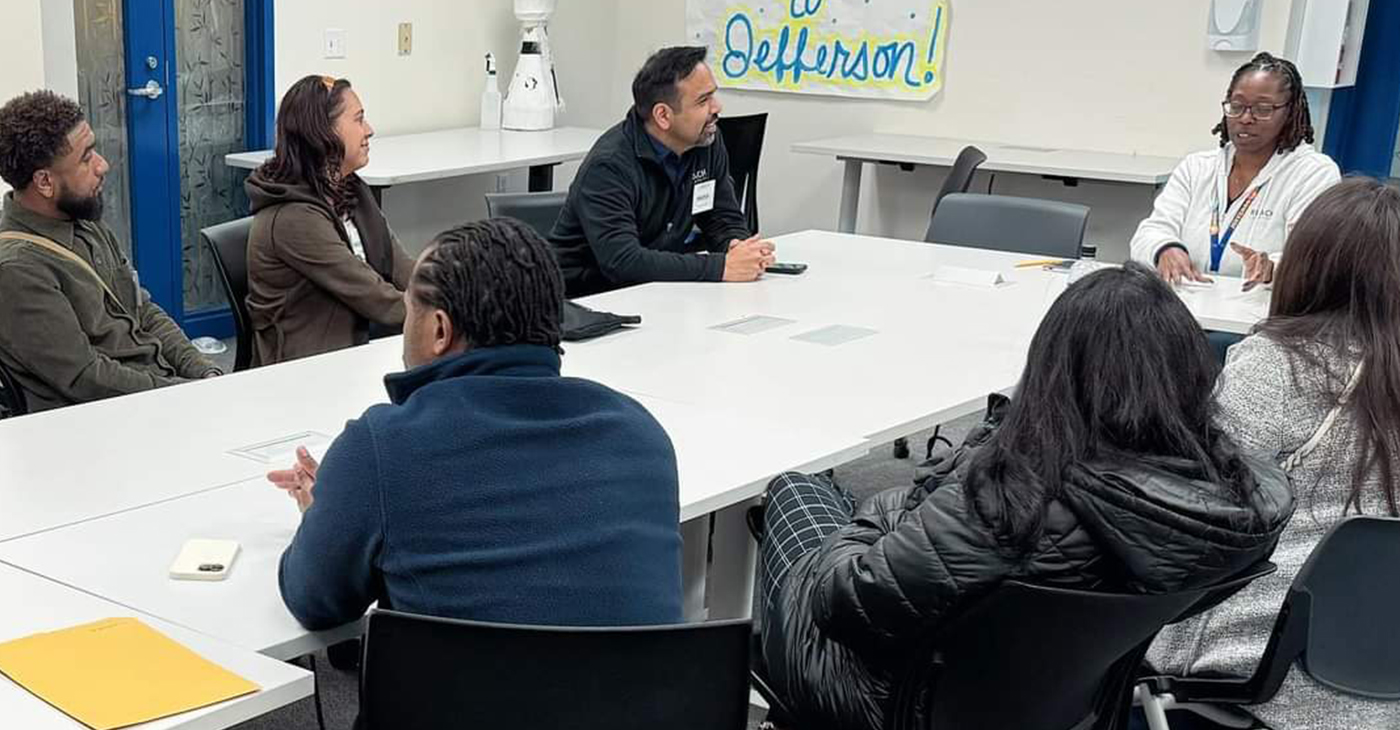 Dean Hector Camacho, Candidate Tysha Hayes, and the Reach University Admissions & Partnerships Teams at Jefferson Union High School District. Photo courtesy of Reach University.