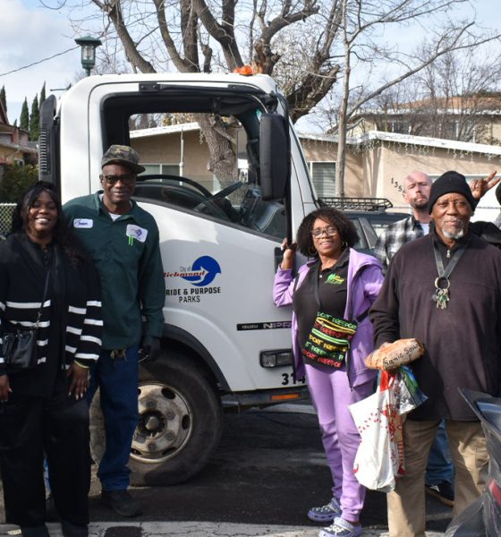 Volunteers at the Men and Women of Valor center in Richmond. Photo by Magaly Muñoz