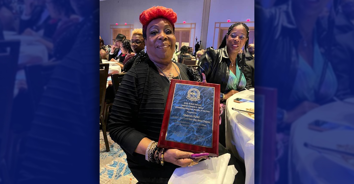 Sharon Kidd was presented the NOBLE National "Detective Rafaela A. Valdez," 2025 Outstanding NOBLE Associate Member of the Year Award in Hollywood, Florida. Photo courtesy Sharon Kidd.