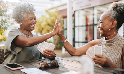 The ‘aunties’ playing cards. iStock photo by Andreswd.