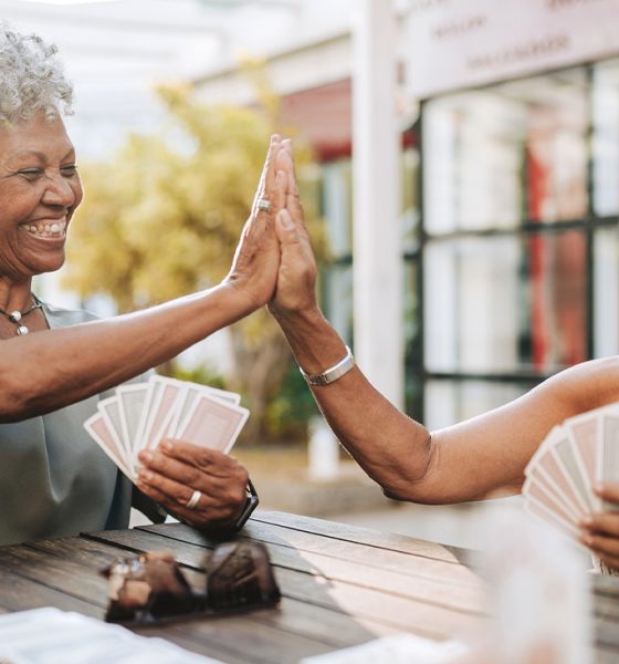 The ‘aunties’ playing cards. iStock photo by Andreswd.