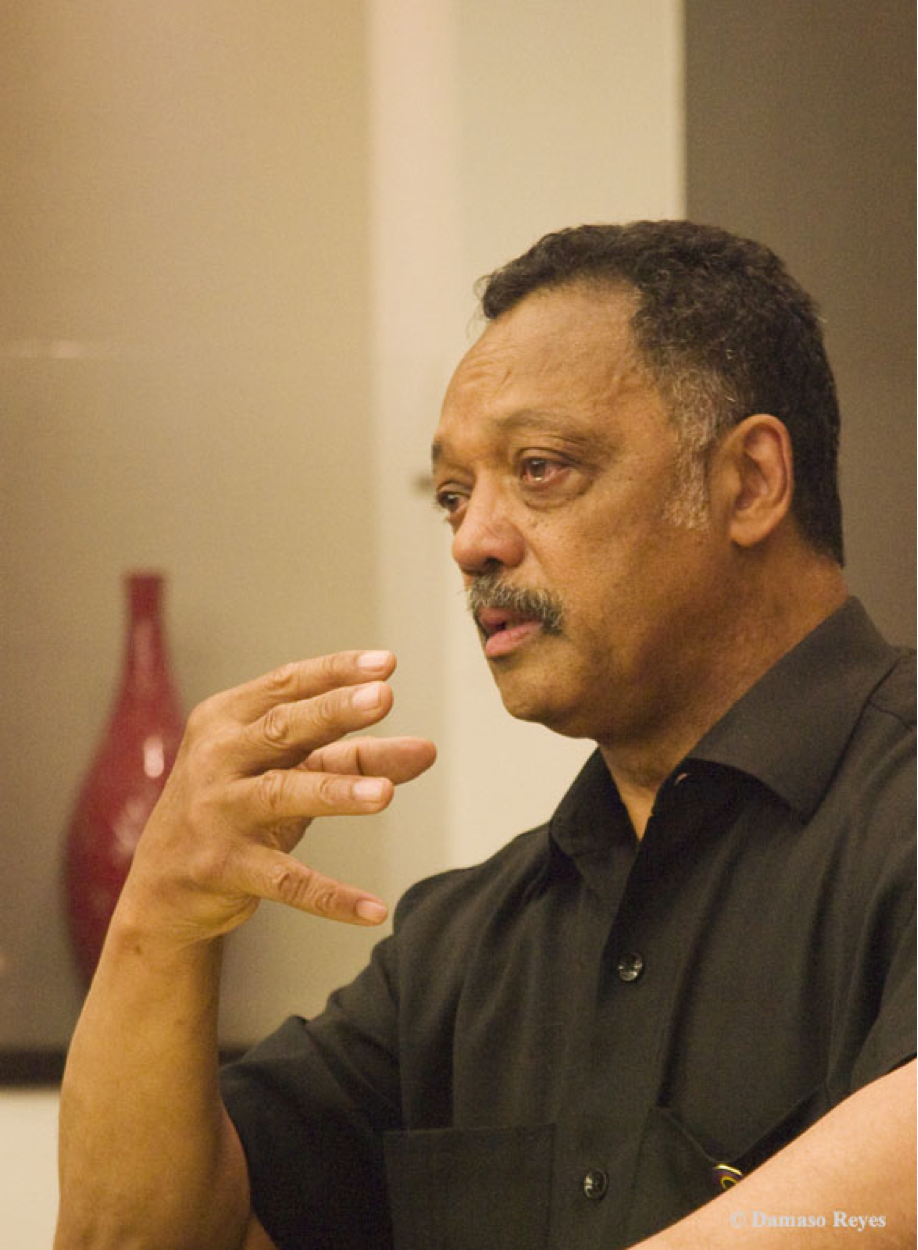 Rev. Jesse Jackson. Damaso Reyes photo.