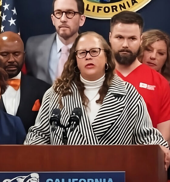Sen. Laura Richardson (D San Pedro) spoke on behalf of the California Legislative Black Caucus at a Jan. 26 news conference condemning the fatal shooting of Minneapolis nurse Alex Pretti and other civilians by federal immigration agents, including U.S. Customs and Border Protection and ICE, in Minneapolis, Minnesota. (Screenshot)