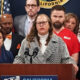 Sen. Laura Richardson (D San Pedro) spoke on behalf of the California Legislative Black Caucus at a Jan. 26 news conference condemning the fatal shooting of Minneapolis nurse Alex Pretti and other civilians by federal immigration agents, including U.S. Customs and Border Protection and ICE, in Minneapolis, Minnesota. (Screenshot)