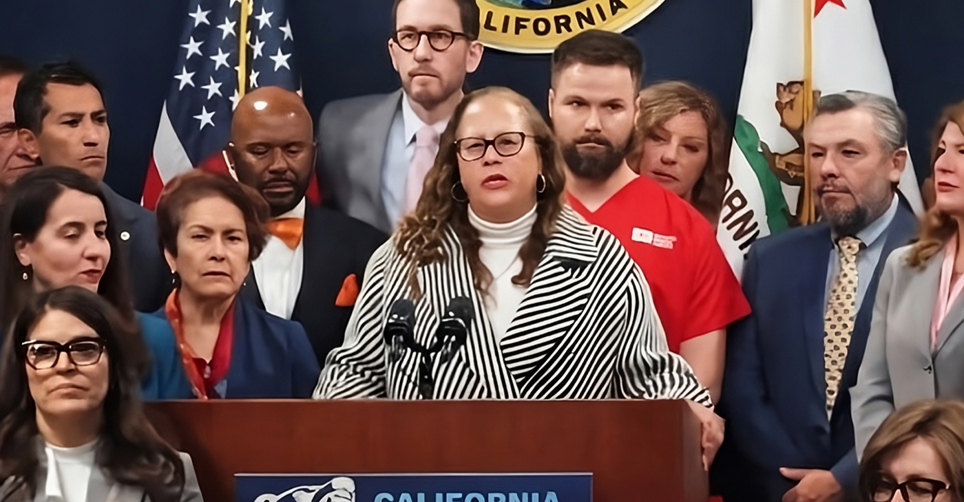 Sen. Laura Richardson (D San Pedro) spoke on behalf of the California Legislative Black Caucus at a Jan. 26 news conference condemning the fatal shooting of Minneapolis nurse Alex Pretti and other civilians by federal immigration agents, including U.S. Customs and Border Protection and ICE, in Minneapolis, Minnesota. (Screenshot)